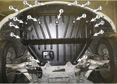 Захист двигуна INFINITI M25 (2010+) 2,5 АКПП