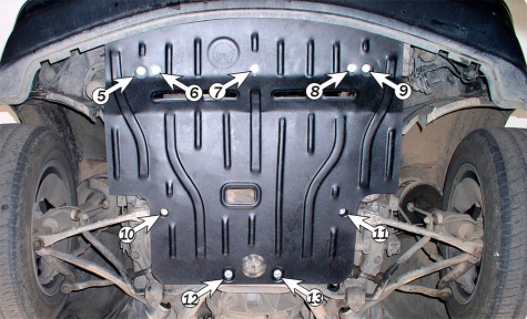 Защита двигателя BMW E38 (1994-2001)