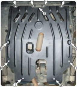 Захист двигуна та КПП FIAT Сroma (2005-2011) 1,8