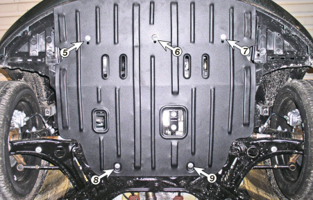 Защита двигателя и КПП MITSUBISHI Colt (2004-2012) 1,3