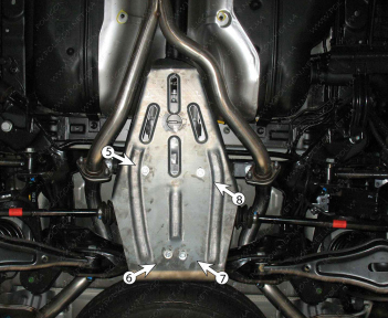 Защита дифференциала KIA Sorento (2009-2012) 2,2 CRDI; 2,4