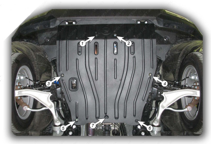 Защита двигателя и КПП ACURA MDX (2007-2010) 3,7