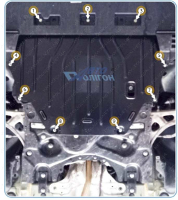 Защита двигателя и КПП CITROEN DS4 Cross (2021+) 1,5D