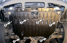 Защита двигателя и КПП HYUNDAI Accent (2000-2006)