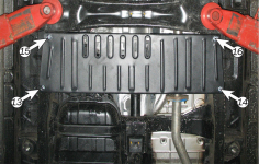 Захист РКПП SSANGYONG Actyon (2005-2018) 2,0XDi