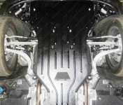 Защита двигателя и КПП AUDI Q7 4M (2015-2020) 3,0D; 3,0TFSi поверх штатного пластика
