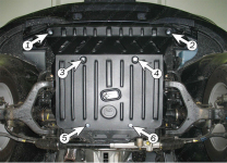 Защита двигателя SSANGYONG Kyron (2007+) 2,0 XDi