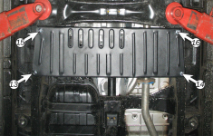 Защита РКПП SSANGYONG Kyron (2007+) 2,0 XDi