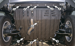 Защита двигателя и КПП TOYOTA RAV4 (2000-2005) 2,0; 2,0D