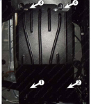 Защита РКПП MITSUBISHI Pajero Sport (2008-2015) 3,0; 2,5TDI, АКПП/МКПП