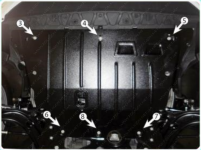 Защита двигателя и КПП VOLKSWAGEN Jetta (2018+) 1,4; 1,6; 1,8; 2,0