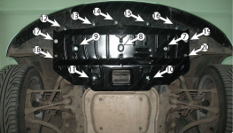 Защита радиатора BMW E90 E92 (2006-2012) 4x4