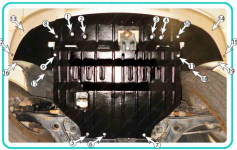 Захист двигуна та КПП CHRYSLER Town & Country (2011-2016) 3,6 