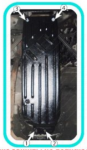 Защита КПП MERCEDES-BENZ SL-class R129 (1989-2001) 3,2 АКПП (купе)