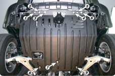 Защита двигателя и КПП NISSAN X-TRAIL T30 (2001-2007)
