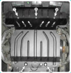 Защита двигателя DODGE Nitro (2006-2011) 2,8CRD; 3,7; 4,0