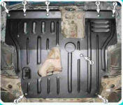 Захист двигуна та КПП MAZDA 323 F (1997+) 2,0 5дв. (кузов ВА)