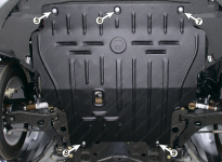Защита двигателя и КПП FORD Focus 2 (2005-2011) 1,6; 2,0; 1,6D; 2,0 TDCi