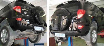 Фаркоп стандартный TOYOTA RAV4 (2006-2013) SWB (номерной знак на бампере)