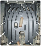 Защита двигателя и КПП FIAT Сroma (2005-2011) 1,8