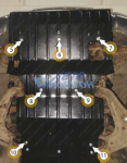 Защита двигателя FORD Ranger (2006-2010) 2,5D МКПП